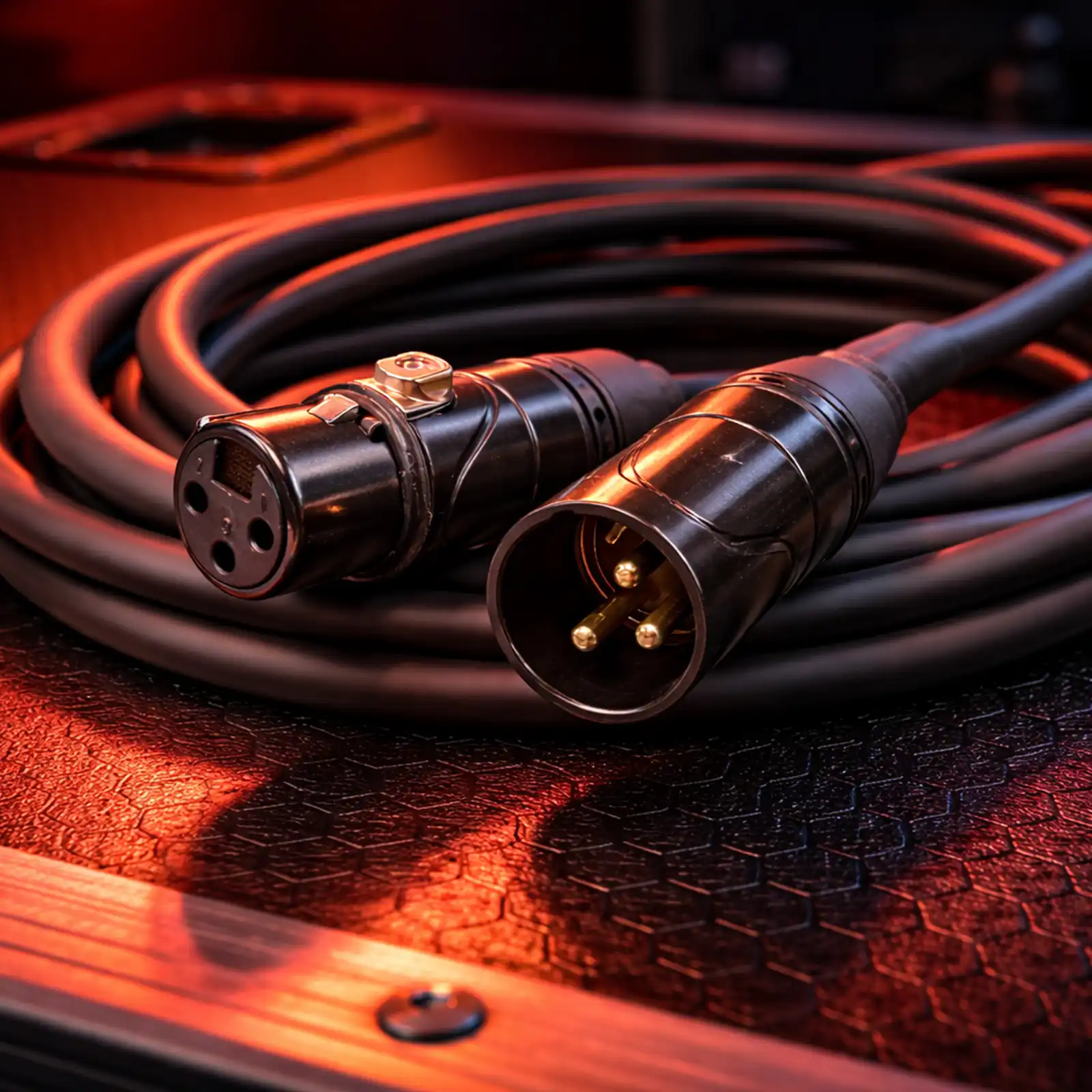 Professional XLR microphone cable