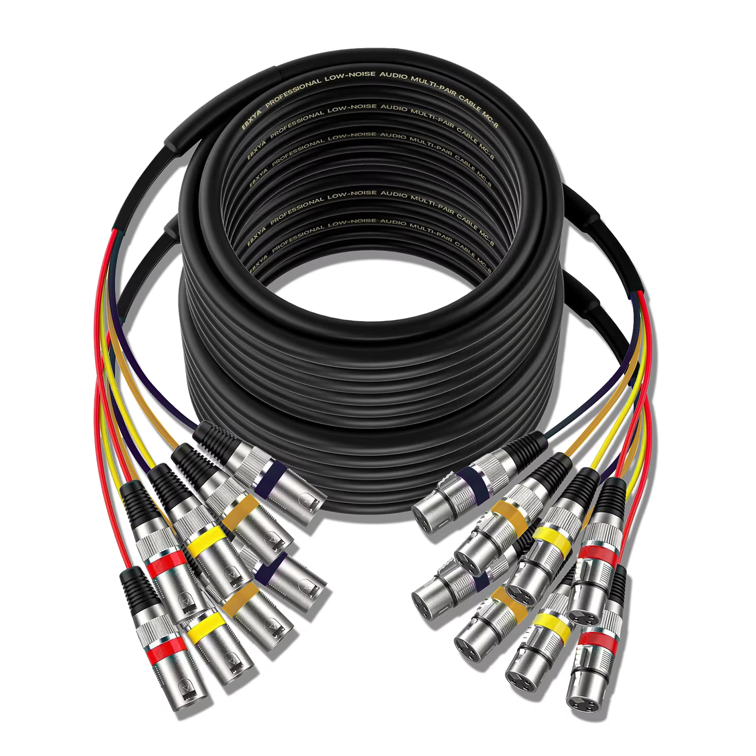 Assorted professional audio connectors and cable accessories