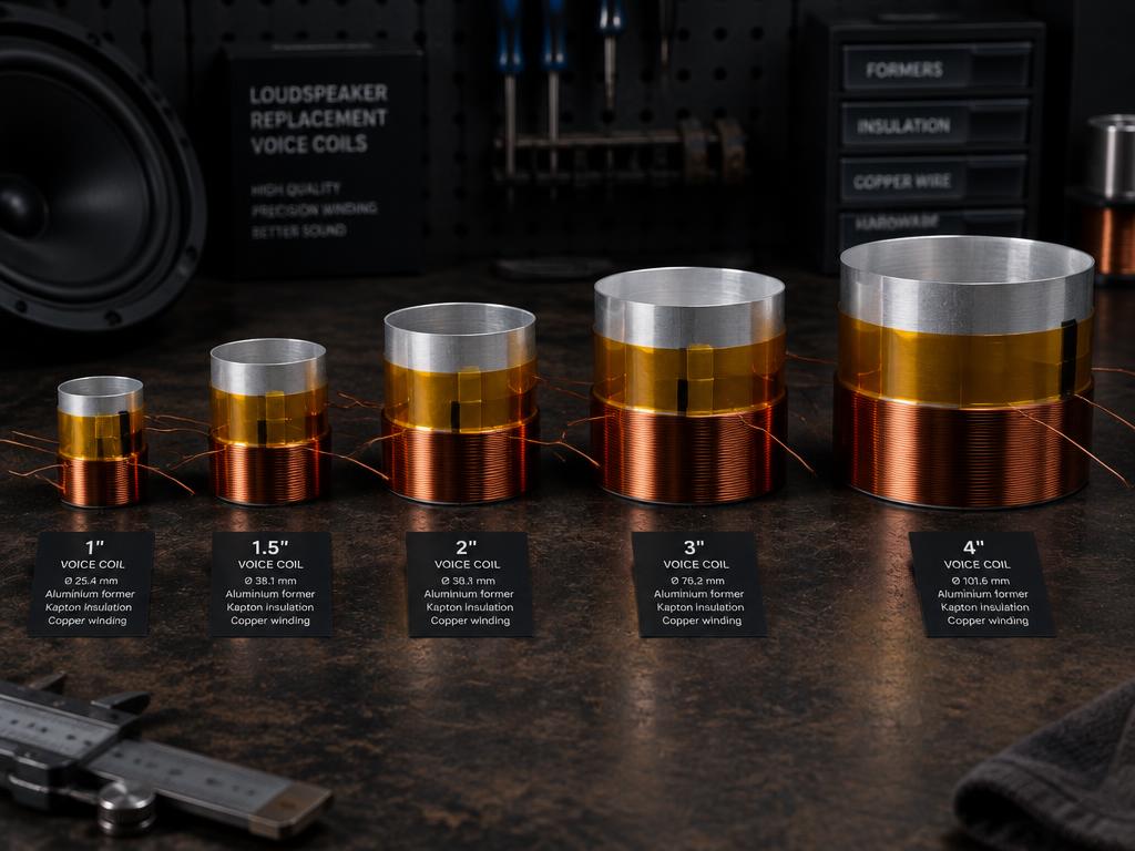 Voice coils 1" to 4"